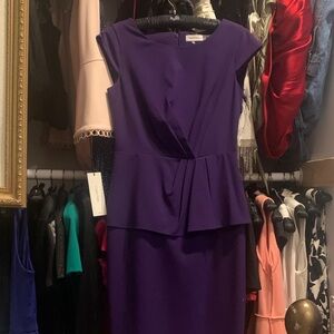Calvin Klein Deep Purple Midi Dress